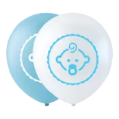 Ballonger blå bebis 6-pack