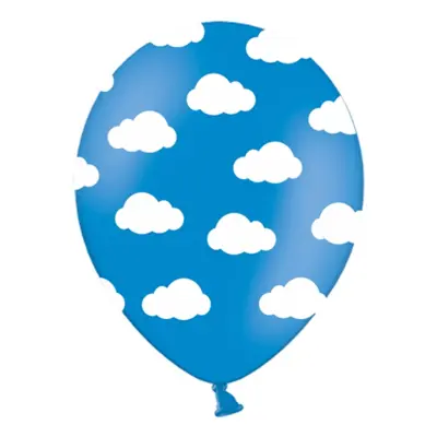 Ballonger Blåa med Moln - 50-pack