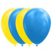 Ballonger Blå/Gul 30 cm 10-pack
