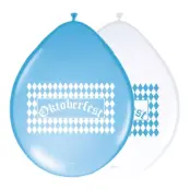 Ballonger Blå/Vita Oktoberfest - 8-pack