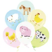 Ballonger Bondgårdsdjur 6-pack