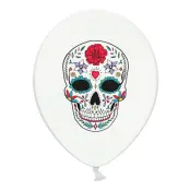 Ballonger Day of the Dead Vit Pastell - 6-pack