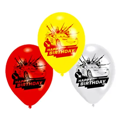 Ballonger Disney Bilar - 6-pack