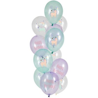 Ballonger Enhörningsmotiv 12-pack