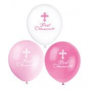 Ballonger First Communion Rosa Mix - 8-pack