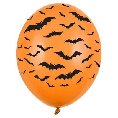Ballonger Fladdermöss Orange 6-pack