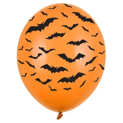 Ballonger Fladdermöss Orange 6-pack