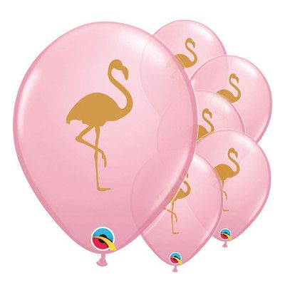 Ballonger Flamingo Rosa/Guld - 25-pack
