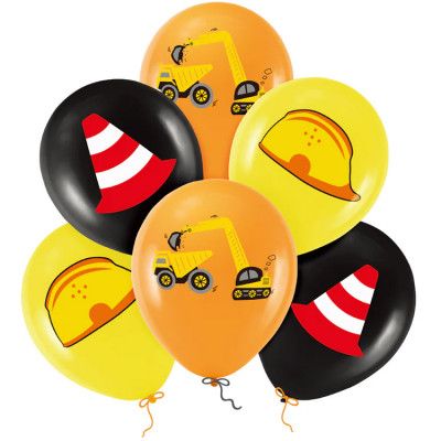 Ballonger Fordon Blandade Motiv 6-pack