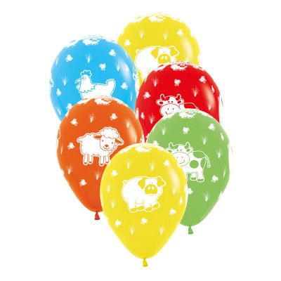 Ballonger Gårdens Djur - 6-pack