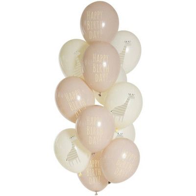 Ballonger Giraffmotiv 12-pack
