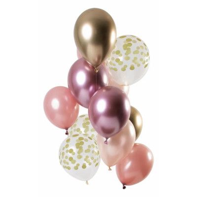 Ballonger Golden Blush mix 33 cm 12-pack