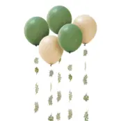 Ballonger Gröna Löv Botanic - 5-pack