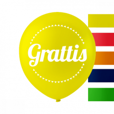 Ballonger Grattis 10-pack