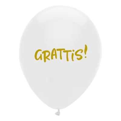 Ballonger Grattis - 6-pack