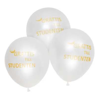 Ballonger Grattis till Studenten - 6-pack