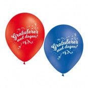 Ballonger Gratulerer med dagen - 100-pack