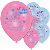 Ballonger Greta Gris / Peppa Pig 6-pack