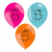 Ballonger Greta Gris - 6-pack