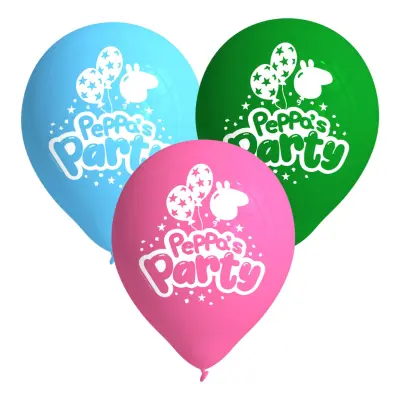 Ballonger Greta Gris™ Peppa’s Party - 8-pack