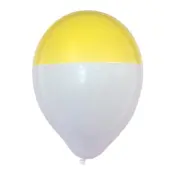 Ballonger Gul/Vit Dipp - 25-pack