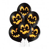 Ballonger Halloweenpumpor Premium - 6-pack