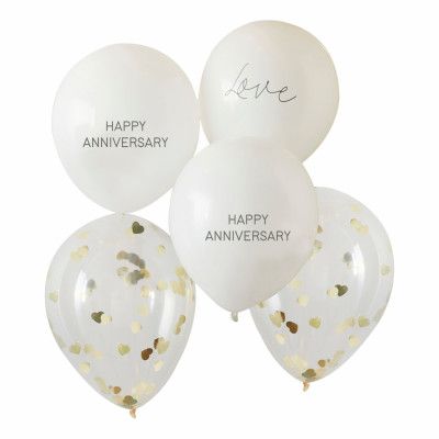 Ballonger Happy Anniversary - 5-pack