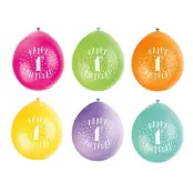 Ballonger Happy Birthday med siffra (1-10) Siffra 3