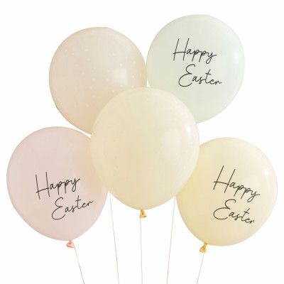 Ballonger Happy Easter - 5-pack