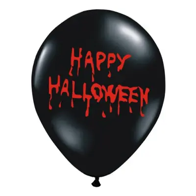 Ballonger Happy Halloween Blod - 6-pack