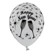 Ballonger Happy New Year Silver - 6-pack