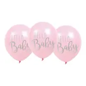 Ballonger Hello Baby Rosa - 6-pack