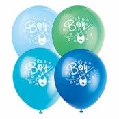 Ballonger It's a Boy Flerfärgade - 8-pack