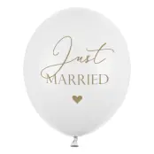Ballonger Just Married Pure White - 6-pack