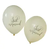 Ballonger Just Married Creme - 10-pack