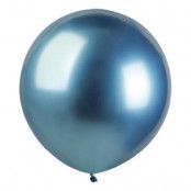 Ballonger Krom Blå Stora - 10-pack