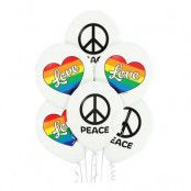 Ballonger Love & Peace - 6-pack