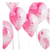 Ballonger Marble Rosa - 12-pack