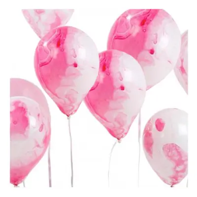 Ballonger Marble Rosa - 12-pack
