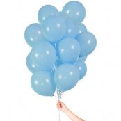 Ballonger Med Ballongsnöre Ljusblå 30-pack