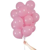 Ballonger Med Ballongsnöre Rosa 30-pack