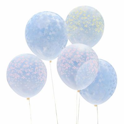 Ballonger med Blommor - 5-pack