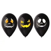 Ballonger Med Halloweenansikten 3-pack