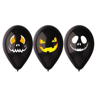 Ballonger Med Halloweenansikten 3-pack