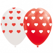Ballonger med hjärtan 8-pack