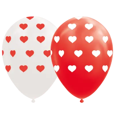 Ballonger med hjärtan 8-pack