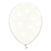 Ballonger med Hjärtan Transparenta - 50-pack