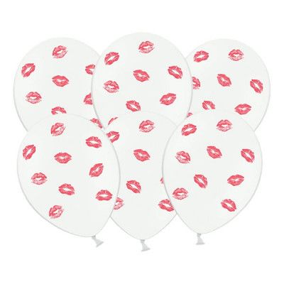 Ballonger med Röda Läppar - 6-pack