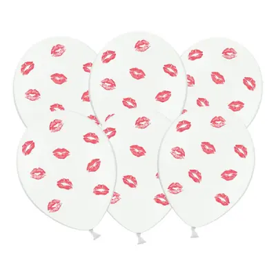 Ballonger med Röda Läppar - 6-pack