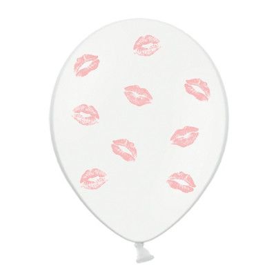 Ballonger med Rosa Pussar - 6-pack